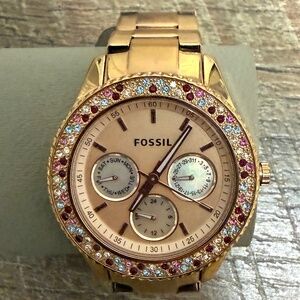 Jeweled Fossil Watch